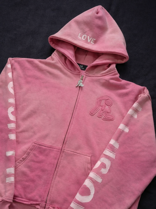 PINK ZIP UP 'ILLUSION'